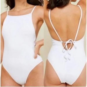 Andie Swim The Paloma Rib One Piece Swimsuit Size Medium 10 NWT
